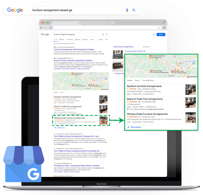 Small Business Digital Marketing Services in Collierville,TN-Google My Business Optimization with local SEO and Website Design.
